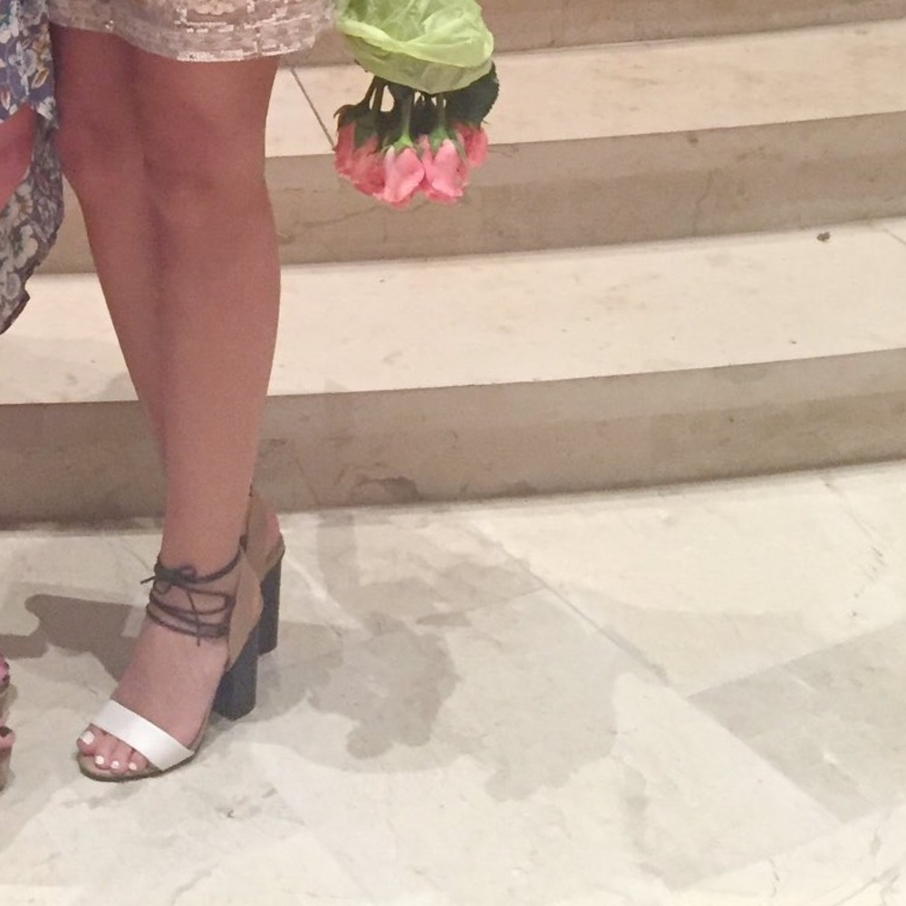 Call it spring chunky heels.